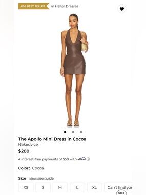 REVOLVE The Apollo Mini Dress in Cocoa Brown